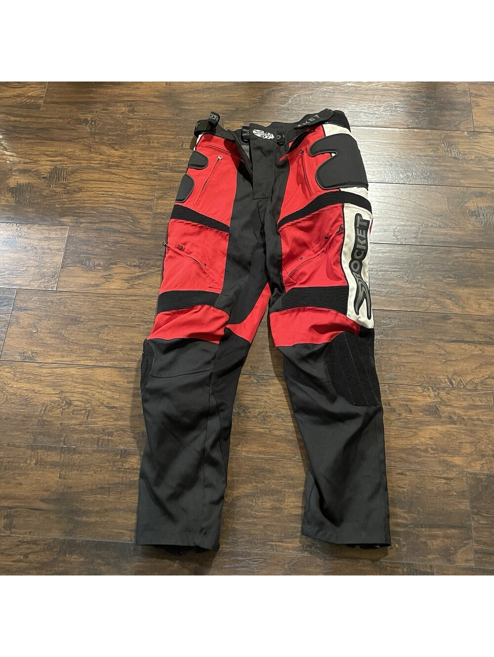 Joe Rocket Touring mens size 48 Black vented padded riding Motorcycle Pants